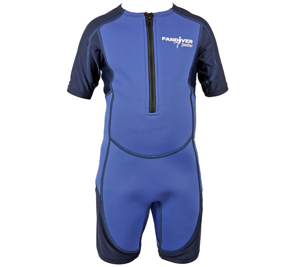 Гидрокостюм FanDiver Junior Shorty, 2 мм (Детский; 8 лет; Blue)